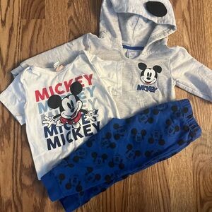 Disney Mickey Mouse Hoodie and Pajama Set